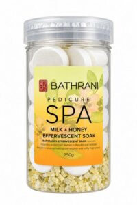 BATHRANI PEDICURE SPA EFFERVESCENT SOAK MILK+HONEY 250G