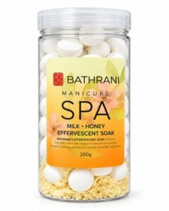 BATHRANI MANICURE SPA EFFERVESCENT SOAK MILK+HONEY 250G