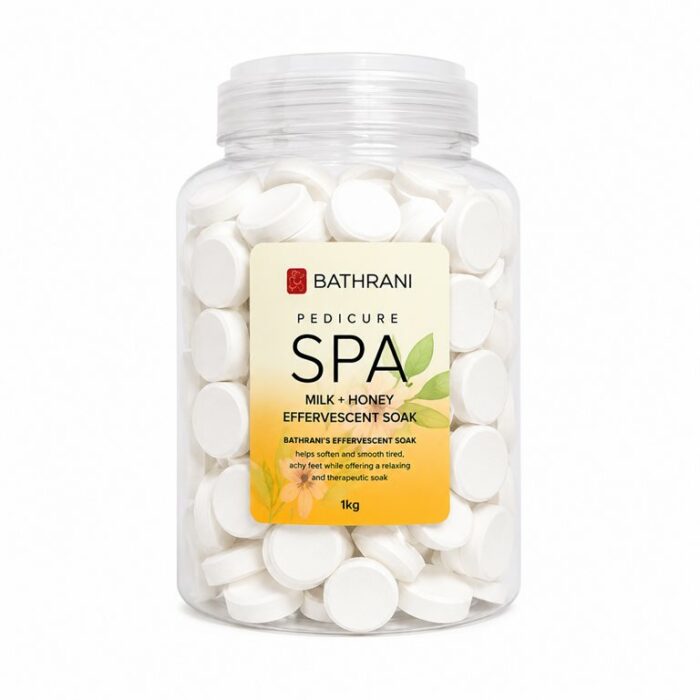BATHRANI MANICURE SPA EFFERVESCENT SOAK MILK+HONEY 1KG