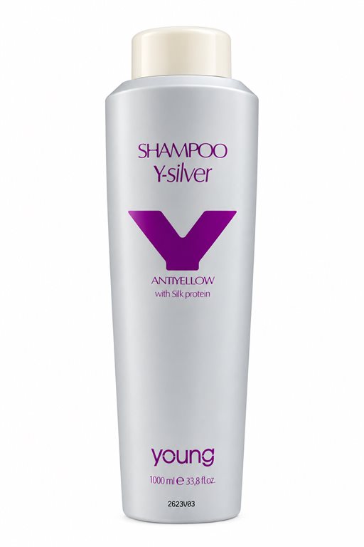 YOUNG SHAMPOO Y-SILVER ANTIGIALLO SILK PROTEIN 1000 ML YOUNG SHAMPOO Y-SILVER ANTIGIALLO SILK PROTEIN 1000 ML