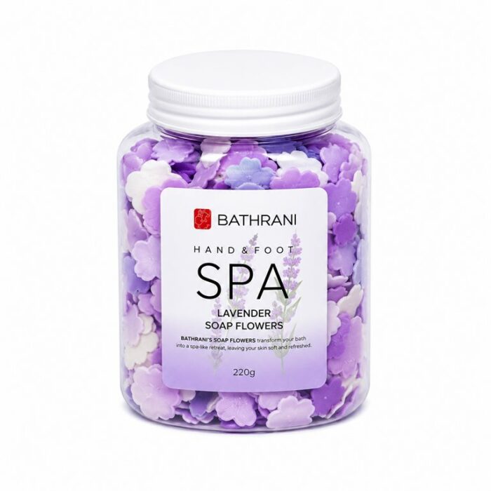 BATHRANI HAND&FOOT SPA LEVANDER SOAP FLOWERS 220G BATHRANI HAND&FOOT SPA LEVANDER SOAP FLOWERS 220G