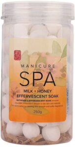 BATHRANI MANICURE SPA EFFERVESCENT SOAK MILK+HONEY 250G
