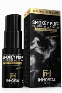 IMMORTAL NYC SMOKEY PUFF VOLUMIZING & STYLING POWDER WAX BLACK 20GR