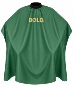DINCER STAR BARBER CAPE PLAIN BOLD.LOGO