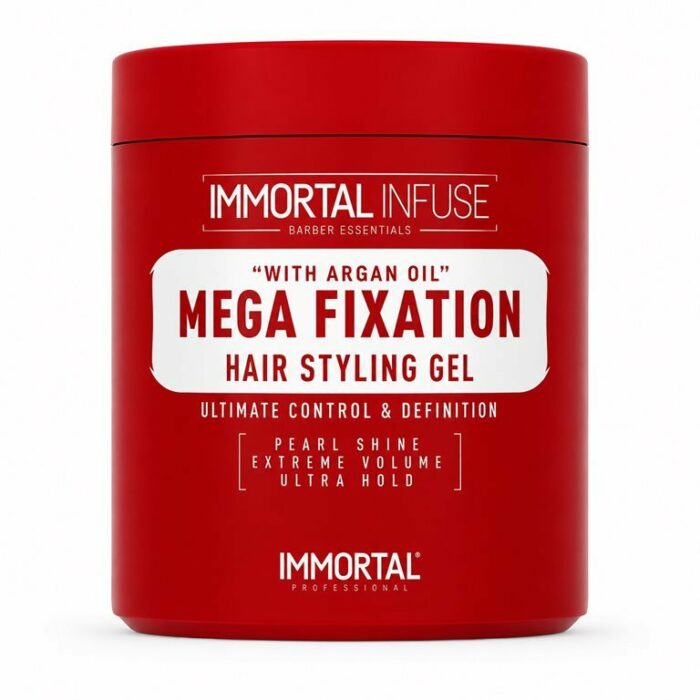 IMMORTAL INFUSE MEGA FIXATION HAIR STYLING GEL WITH ARGAN OIL 500 ML